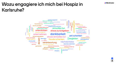 Wozu engagiere ich mich bei Hospiz in Karlsruhe